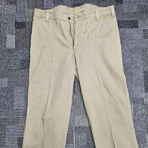 Carhartt Rugged Flex relaxed fit men's carpenter pants 102291-253, Tan 38X32